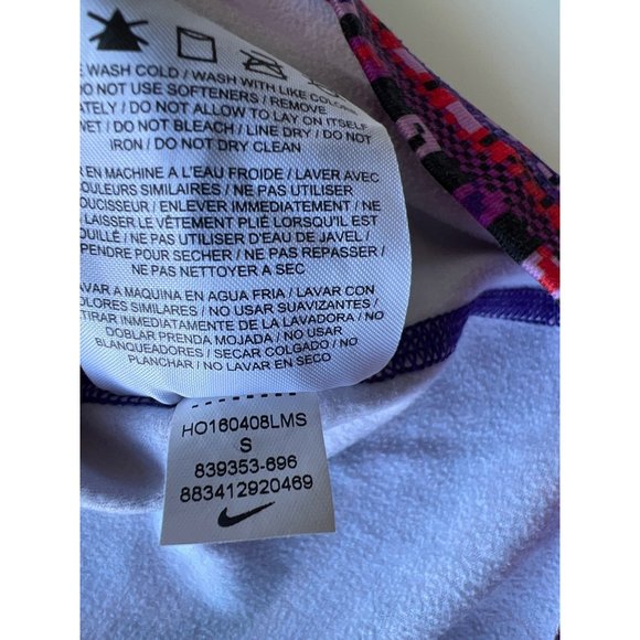 Nike Pro Dri Fit Running 1/4 Zip Running Top Pink Purple Size S - Picture 7 of 7